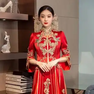 秀禾服古装新娘婚纱