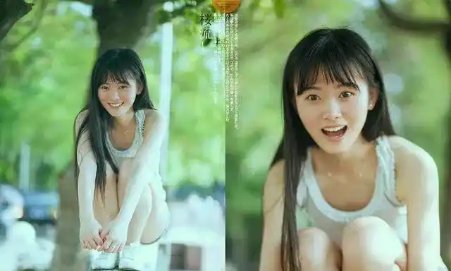 15岁"书模"鞠婧祎太美了!