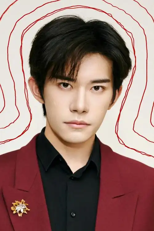 今晚共赴"烟火之约",酒红西服套装造型,简约利落身姿,配上