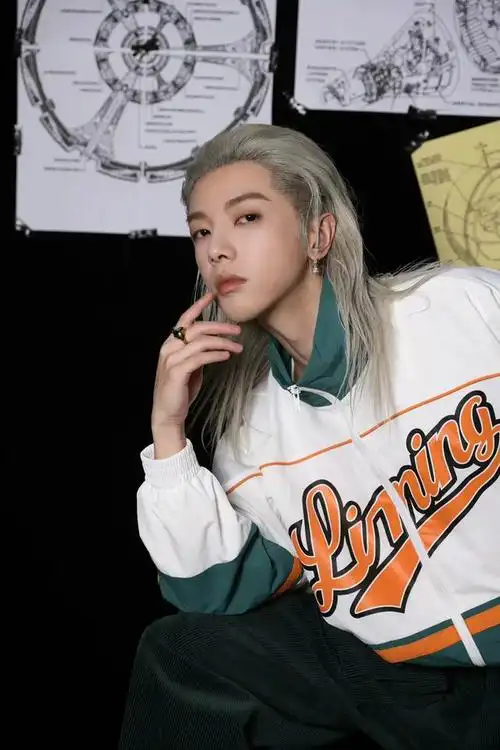 华晨宇换新发型,一头银色披肩长发亮相活动,个性又吸睛