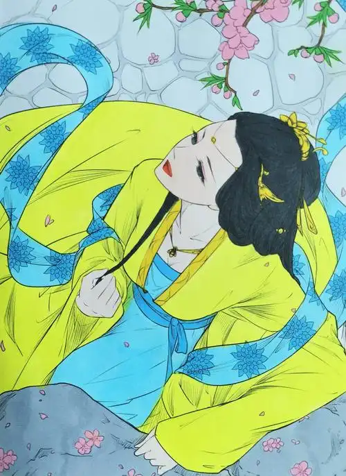 思美人61醉花颜涂色第二十八副