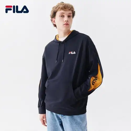 fila斐乐男子连帽卫衣2020冬季新款简洁个性运动卫衣