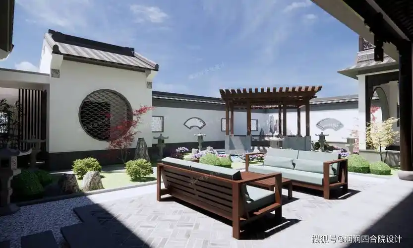 占地400平米的湖南益阳两层现代苏式庭院别墅意境美又宜居