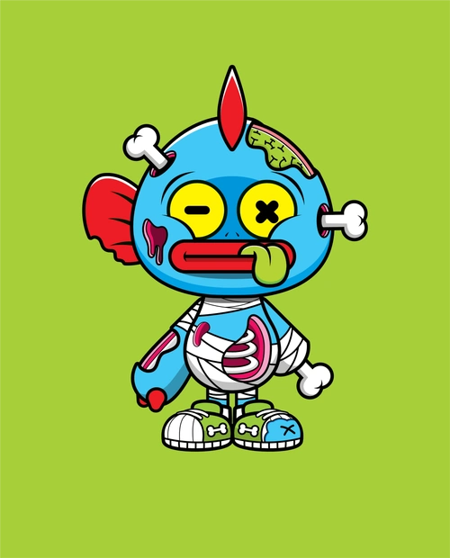 泡泡鱼仔卡通ip形象-古田路9号-品牌创意/版权保护平台