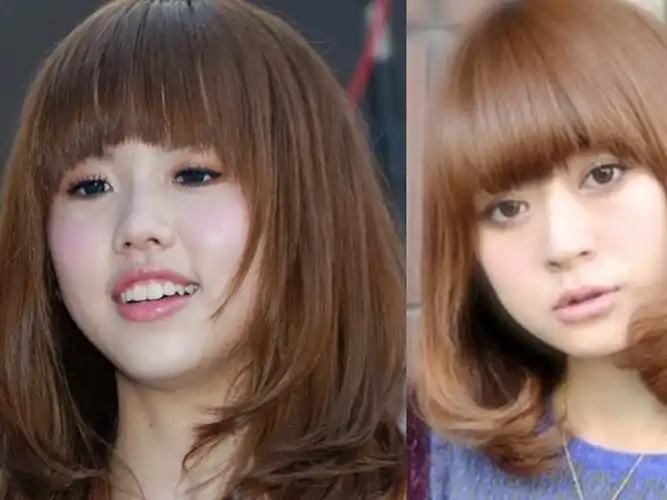 原创适合圆脸女生的发型我选这8款换上让你秒变小脸