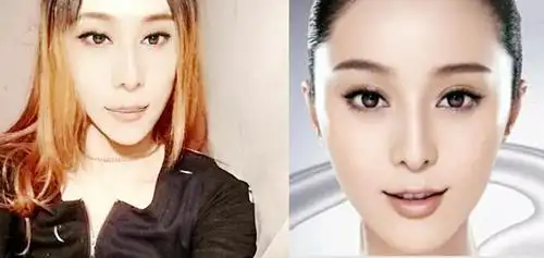 图演员张玲玲撞范冰冰撞脸王相似度百分之九十