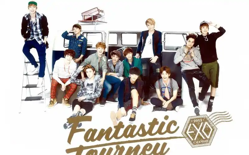 exo12个人一起的清晰合照,电脑手机各种桌面