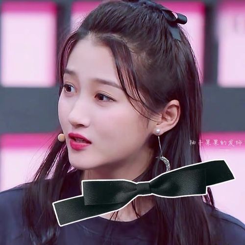 王牌对王牌关晓彤同款蝴蝶结发夹发卡韩国进口棉带百搭顶夹发饰