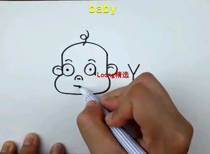 简笔画--如何画在弹吉他的babyangelababy简笔画教学杨颖简笔画教程