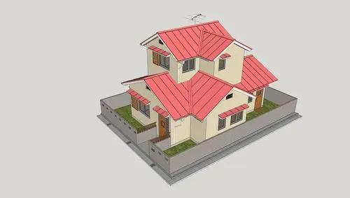 sketchup还原大雄&哆啦a梦的家