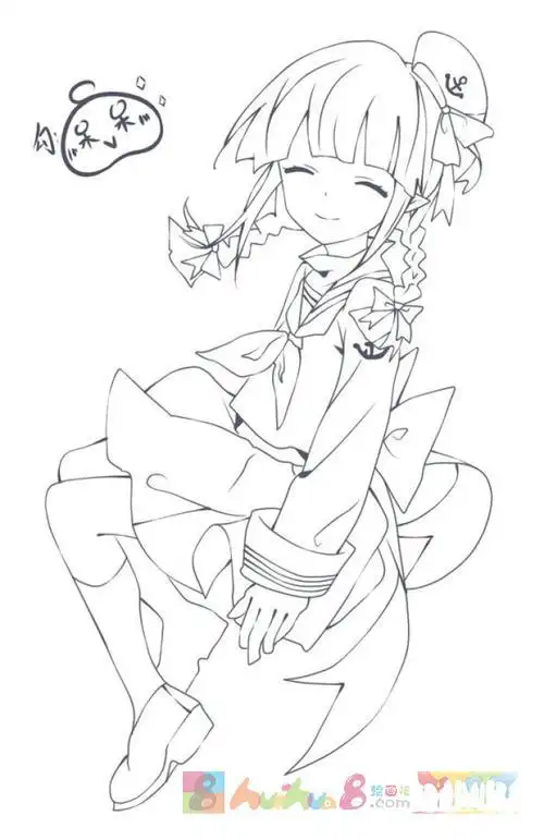 可爱动漫可爱图片萌女孩简笔画可爱简笔画萌动漫女孩动漫长漫画简笔画