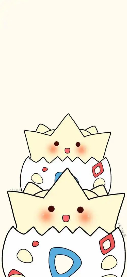 宠物小精灵壁纸作者是洋桃喔