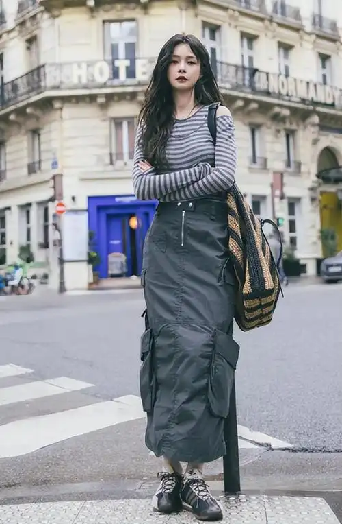 沈梦辰巴黎街拍