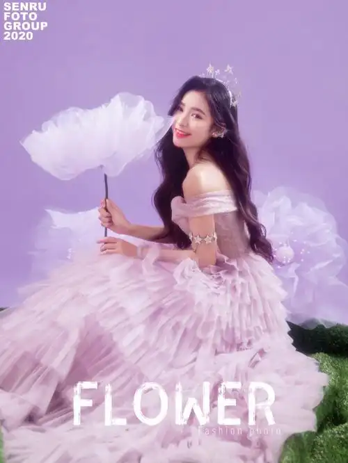 借着星光,偷看你的眉梢2020年最流行的梦幻紫写真系列,紫色系属浪漫色