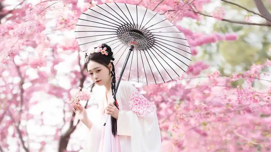 桃花依旧笑春风 古风汉服系列作品