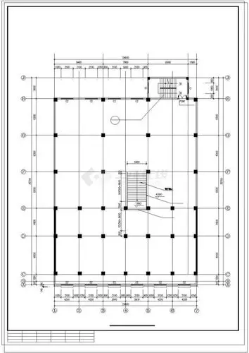 综合楼施工图平面图
