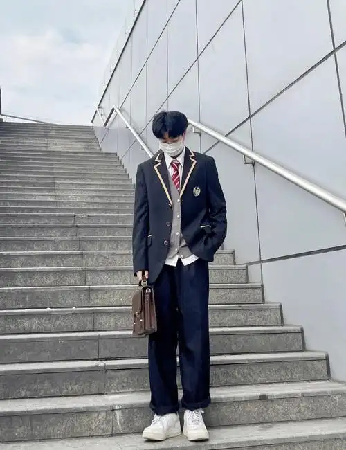 秋季穿搭男生dk西服外套穿搭少年感穿搭