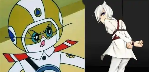 黑猫警长"性转",吃猫鼠"御姐范十足",黑猫警长变小萝莉