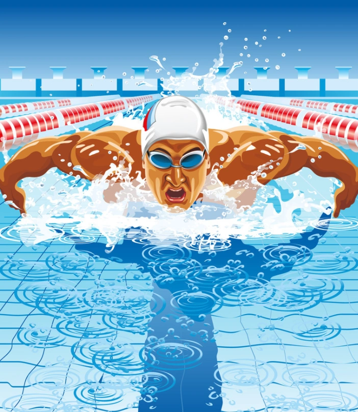 中游体育:游蝶泳时到底应该几次划手一次换气