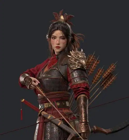 国产3d大佬养成中……下面这组古风巾帼姑娘的建模但是你品,你细品