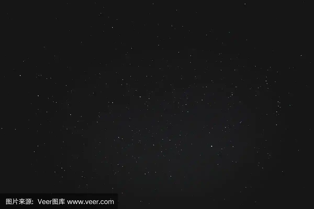 星空,纹理背景上的一颗星在一个黑色的天空在晚上