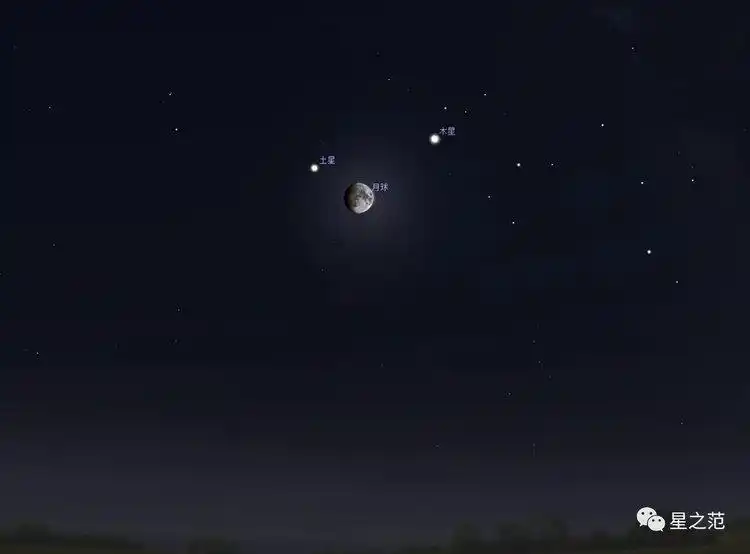今晚天空上演双星伴月