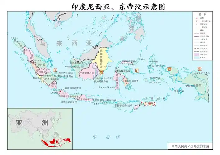 东帝汶行政示意图