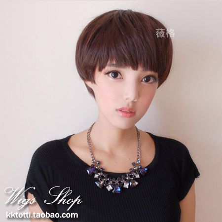 假发女短发年轻酷波波时尚网红潮帅气自然少女气质圆脸修脸bobo头