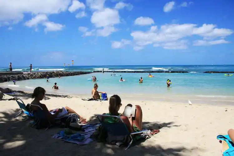 【携程攻略】夏威夷·火奴鲁鲁威基基海滩景点,威基基海滩的确称得上