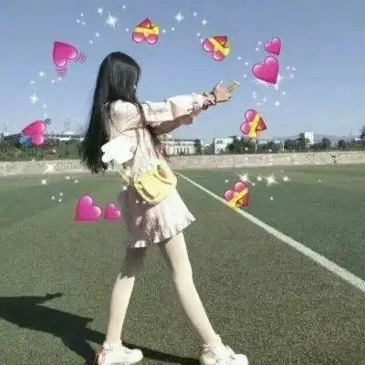 闺蜜头像抖音发射爱心真人最新可爱闺蜜头