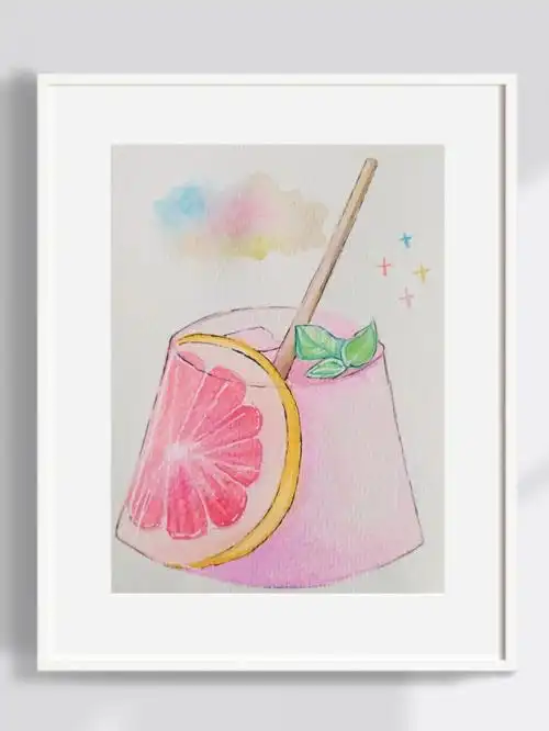 肥宅快乐水-第三弹#水彩手绘  #固体水彩颜料  #我的手绘 #水彩画快