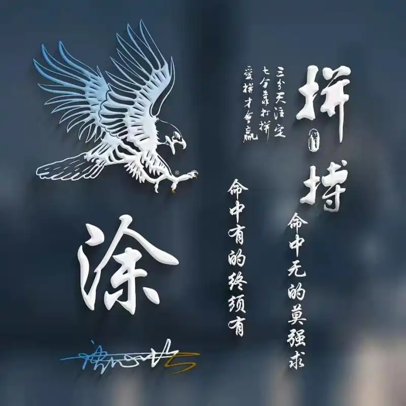 您的微信头像多久没换了?3d简约拼搏励志签名头像,快来试试啊