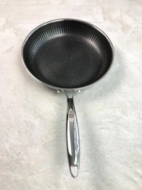 德国 双立人蜂窝带盖 平底锅 物理不粘设计 中式平底煎锅