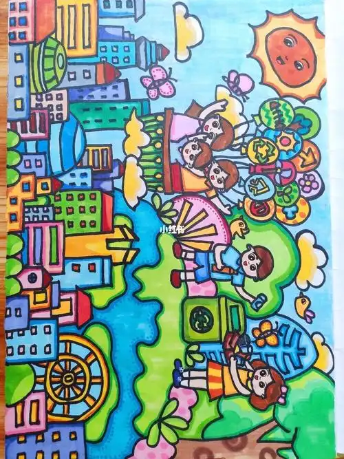 我的梦想儿童画