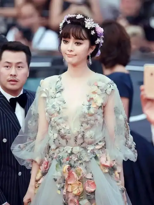 2015年,戛纳红毯上的范冰冰