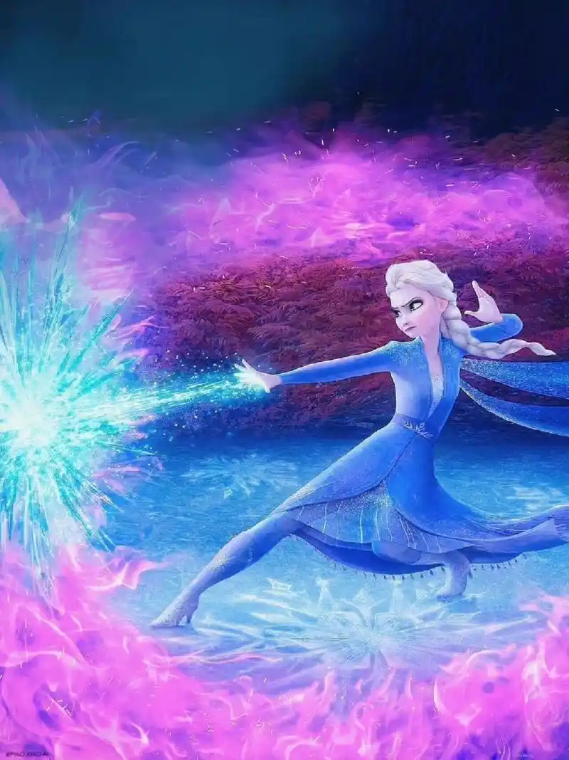 三张超有力量感的艾莎图片!壁纸42 每一张都超级喜欢!