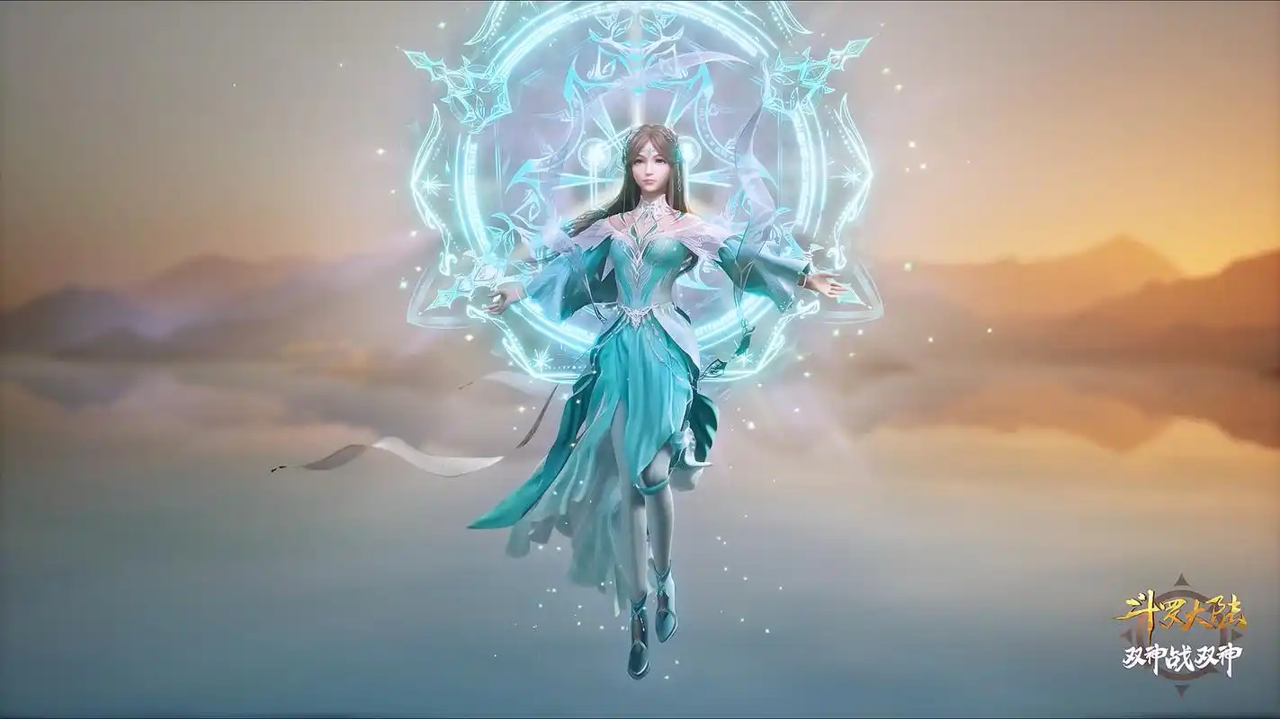 动漫壁纸|《斗罗大陆双神战双神》宁荣荣神装展示:青云为裳,流风回雪.