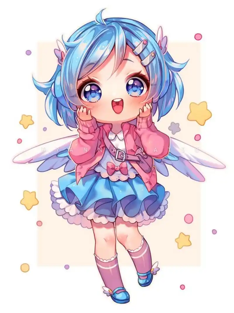 少儿动漫人物素材分享q版人物 q版动漫分享,简单卡通人物,漫画4,5级