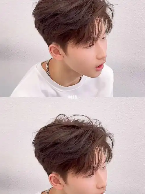 男生三七微分发型