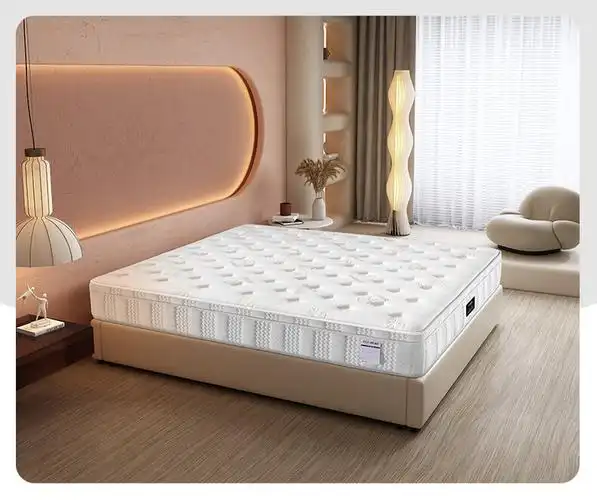 爱舒床垫进口天然乳胶垫独立袋装静音弹簧防螨黄麻环保棕席梦思非椰棕