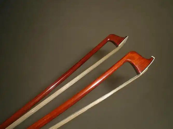 巴西西木小提小提琴琴弓牛骨尾白色弓毛圆杆弓单支提琴弓