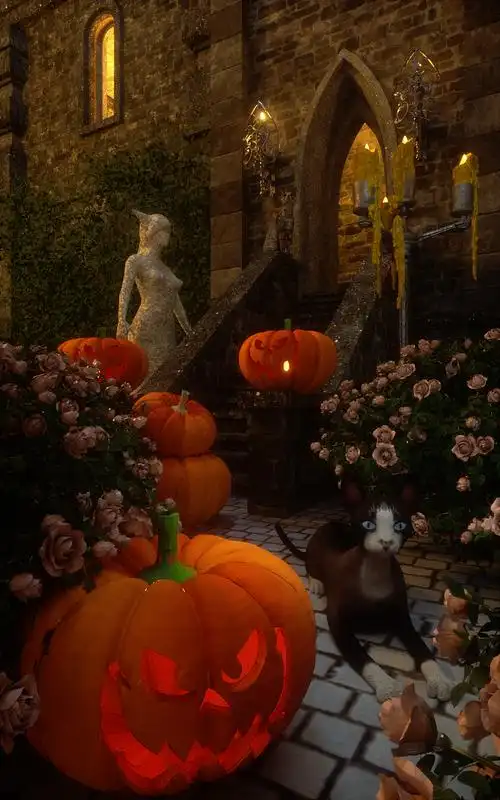 万圣节|三维|场景|咖喱加咖喱 - 原创作品 - 站酷 (zcool)