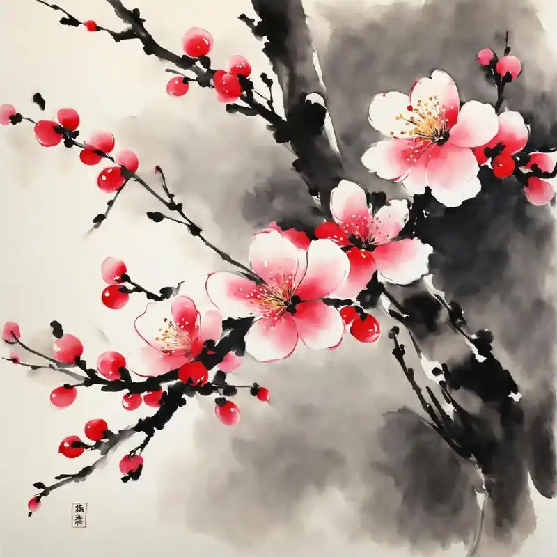 中老年头像:梅花.#中老年头像 - 抖音