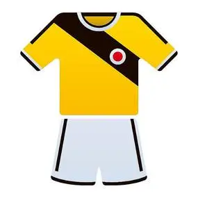 手绘足球哥伦比亚队球衣球服卡通