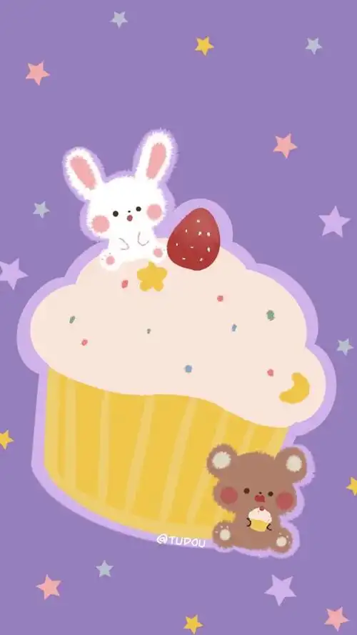 少女心壁纸 - cr:@土豆要发芽 插画 素材 ins 韩系 可爱 简约 手绘