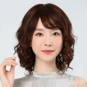 时尚假发女长发中长卷发中年妈妈气质减龄烫发化疗光头全头套可扎