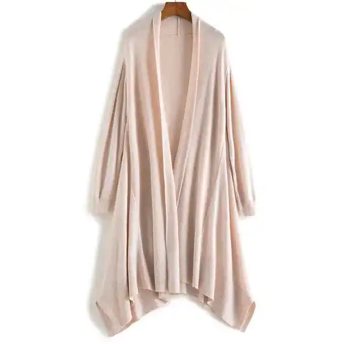 毛衣外套女中长款纯色线衣2019新款秋季薄款外搭慵懒