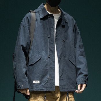 rhck工装夹克男牛仔外套男士秋冬季纯棉上衣服休闲潮流褂子外衣男生冬