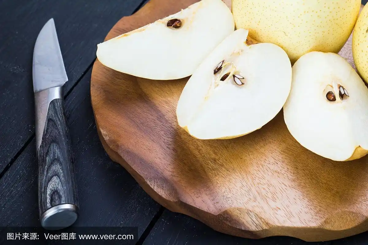 中国的梨切在一块
