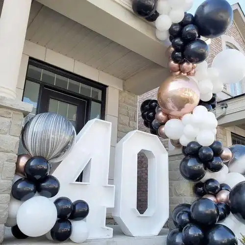 40岁生日派对气球布置